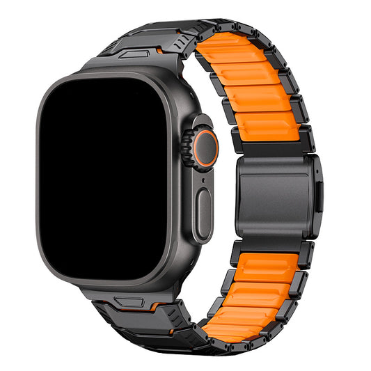 Titanium Sport Band for Apple Watch Ultra – Rugged Metal & Silicone Strap