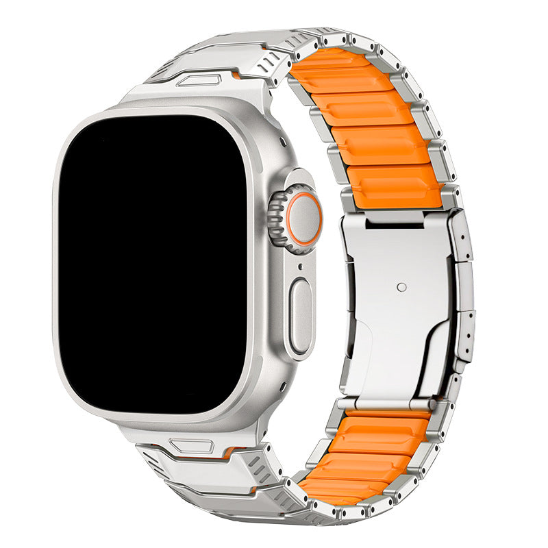 Titanium Sport Band for Apple Watch Ultra – Rugged Metal & Silicone Strap