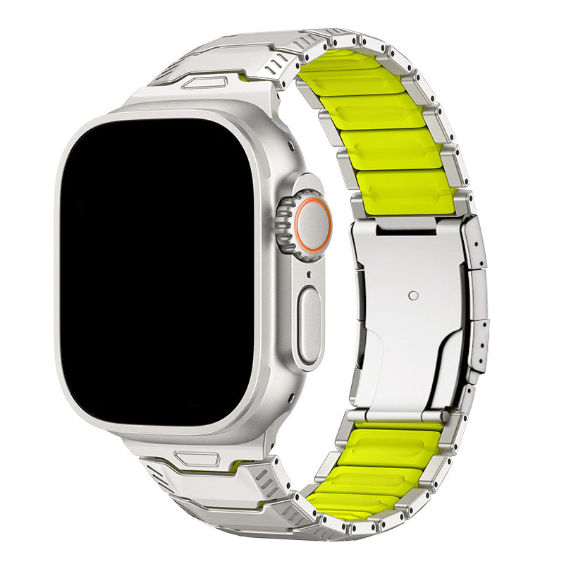 Titanium Sport Band for Apple Watch Ultra – Rugged Metal & Silicone Strap