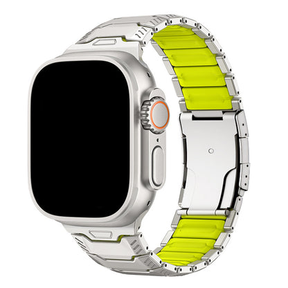 Titanium Sport Band for Apple Watch Ultra – Rugged Metal & Silicone Strap