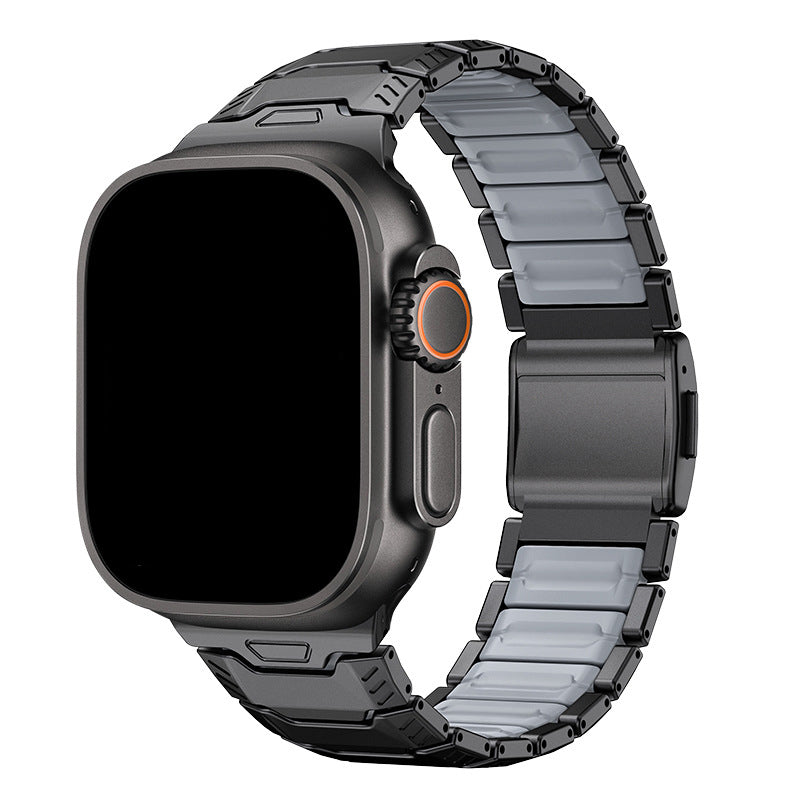 Titanium Sport Band for Apple Watch Ultra – Rugged Metal & Silicone Strap