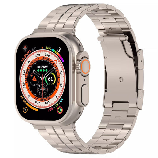 Titanium Square-Link Armor Band for Apple Watch