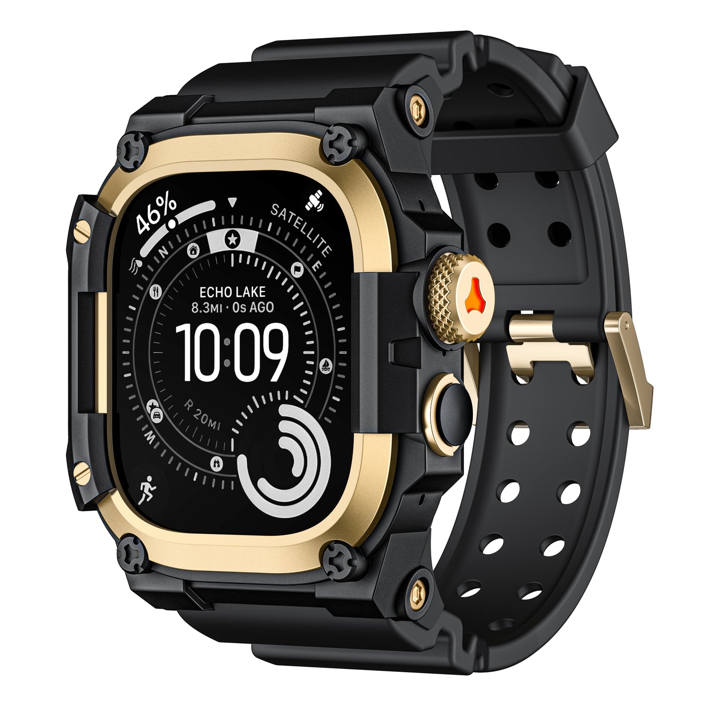 Tool-Style Integrated Silicone Band for Apple Watch