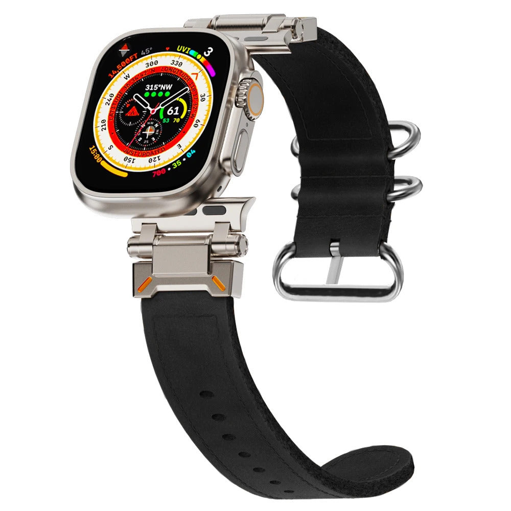TrailExplorer Leather Band for Apple Watch