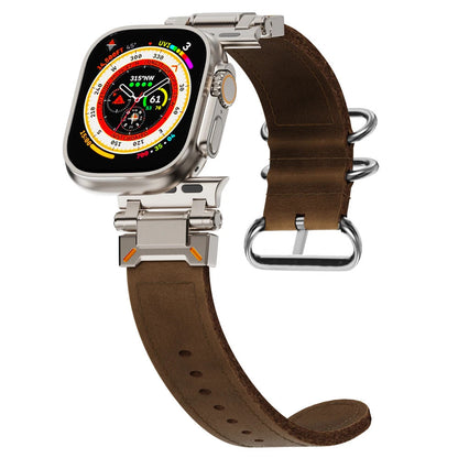 TrailExplorer Leather Band for Apple Watch