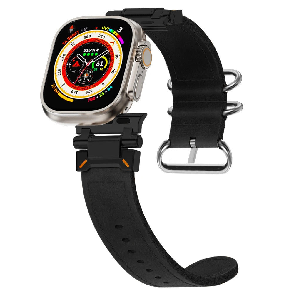 TrailExplorer Leather Band for Apple Watch