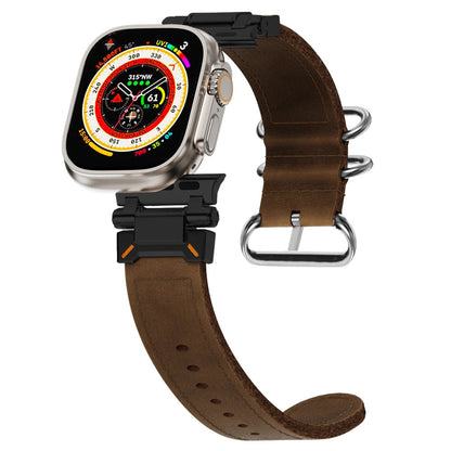 TrailExplorer Leather Band for Apple Watch