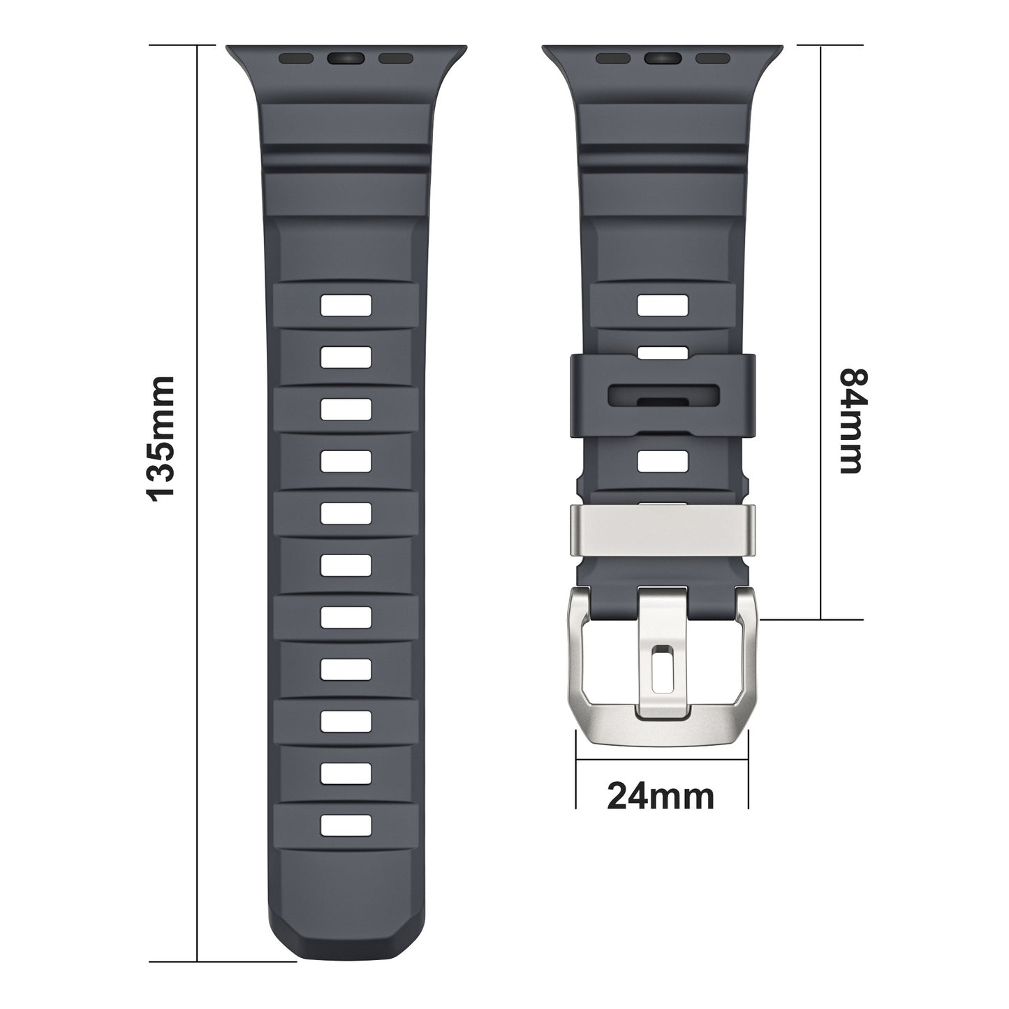 TrailFlex Fluoro Rubber Band for Apple Watch