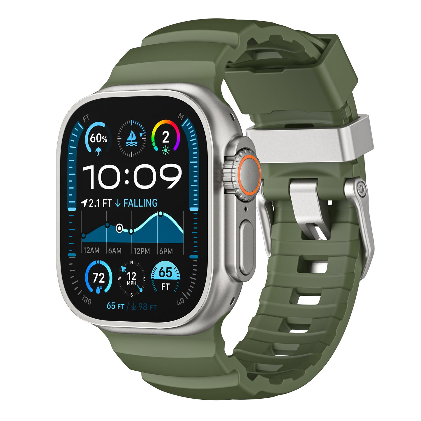 TrailFlex Fluoro Rubber Band for Apple Watch