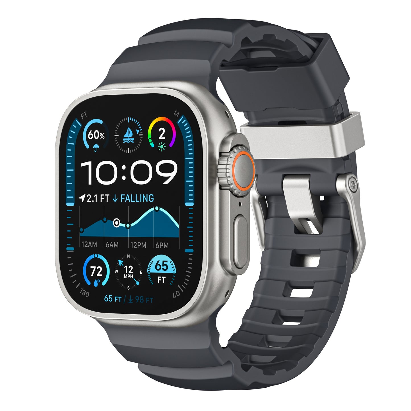 TrailFlex Fluoro Rubber Band for Apple Watch
