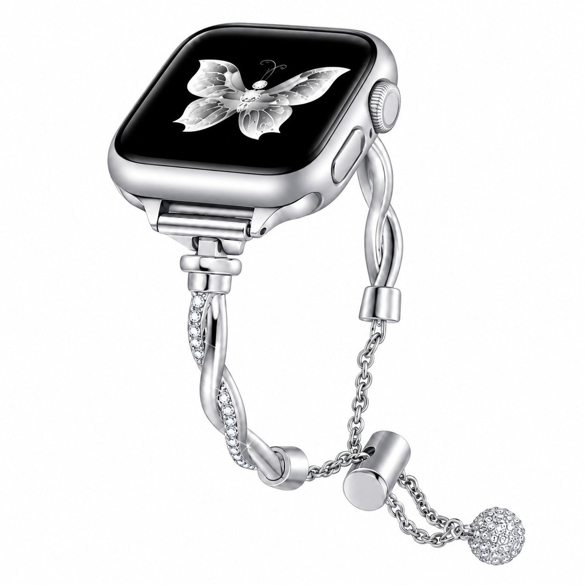 Twisted Crystal Chain Bracelet Band for Apple Watch