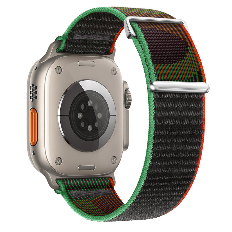 Two-Piece Nylon Loop Band for Apple Watch with Metal End