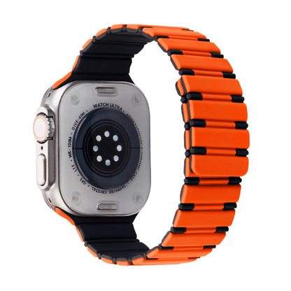 Two-Tone Magnetic Silicone Band for Apple Watch Sport Strap