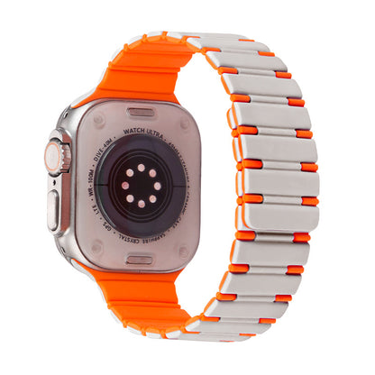 Two-Tone Magnetic Silicone Band for Apple Watch Sport Strap