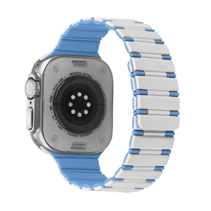 Two-Tone Magnetic Silicone Band for Apple Watch Sport Strap