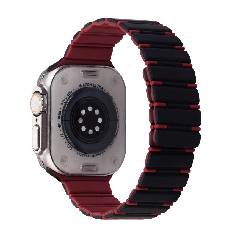 Two-Tone Magnetic Silicone Band for Apple Watch Sport Strap