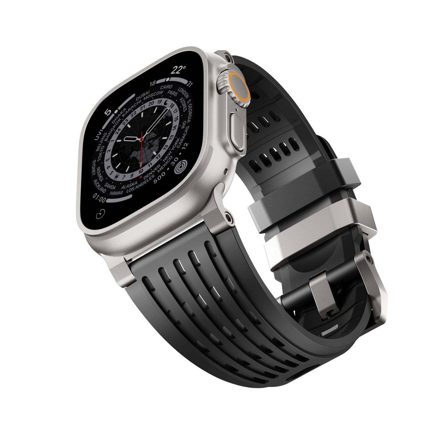 Ventra Sport Silicone Band for Apple Watch Breathable Performance Strap.