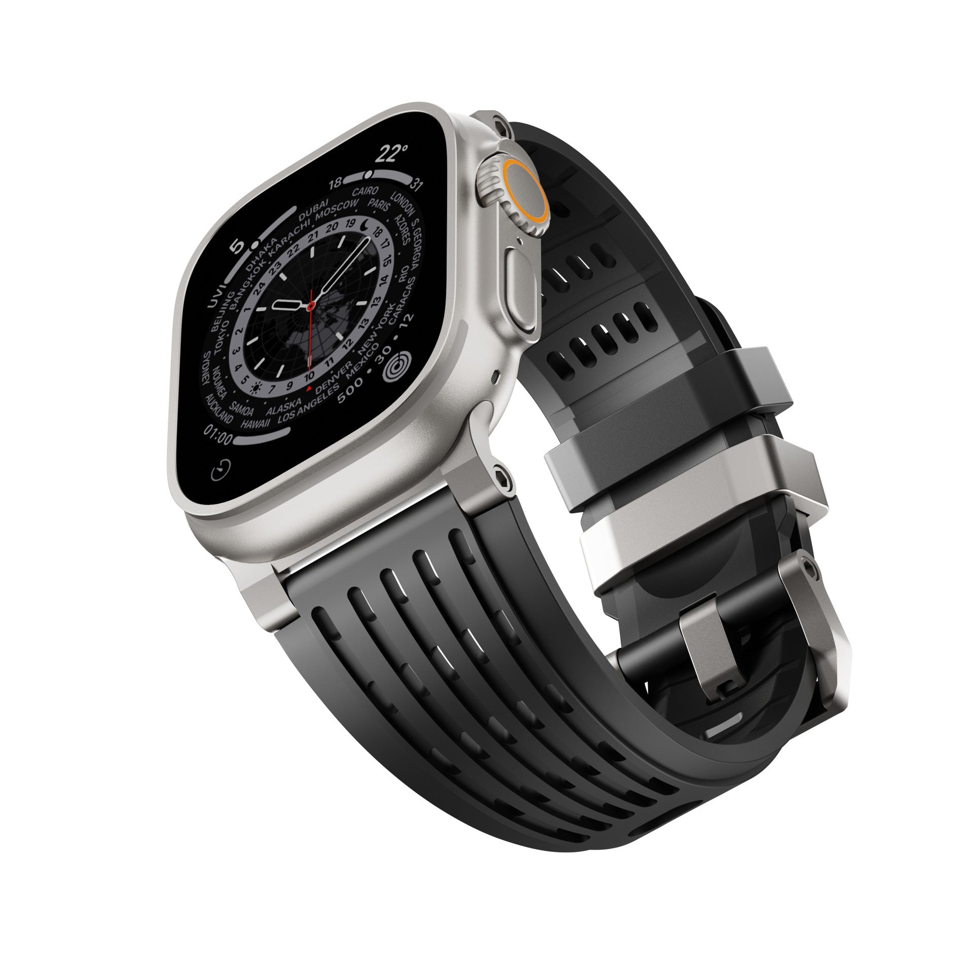 Ventra Sport Silicone Band for Apple Watch Breathable Performance Strap.