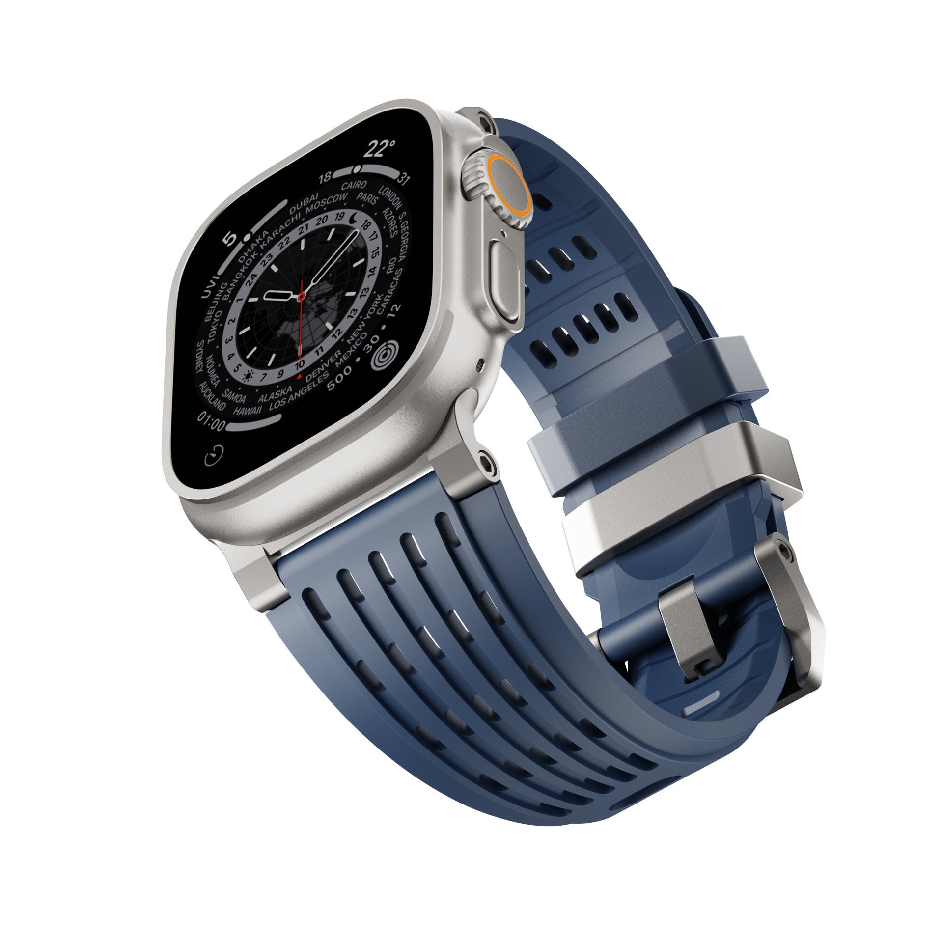 Ventra Sport Silicone Band for Apple Watch Breathable Performance Strap.