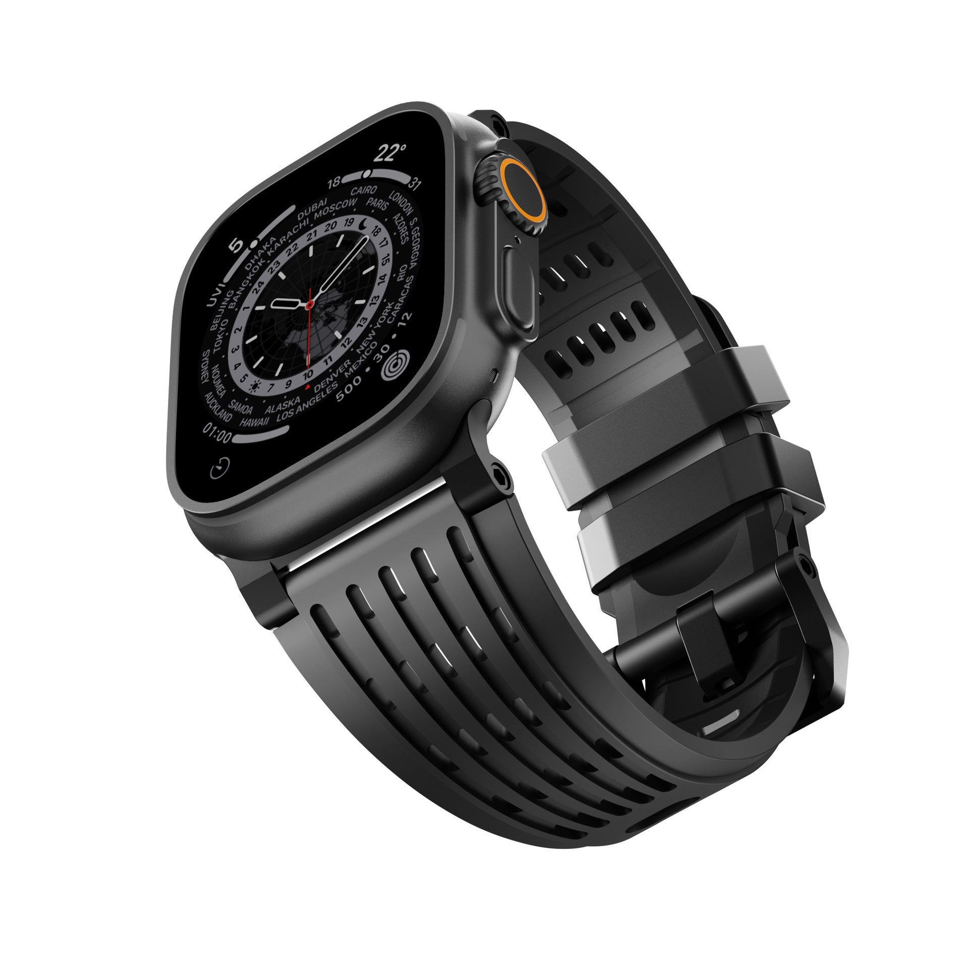 Ventra Sport Silicone Band for Apple Watch Breathable Performance Strap.