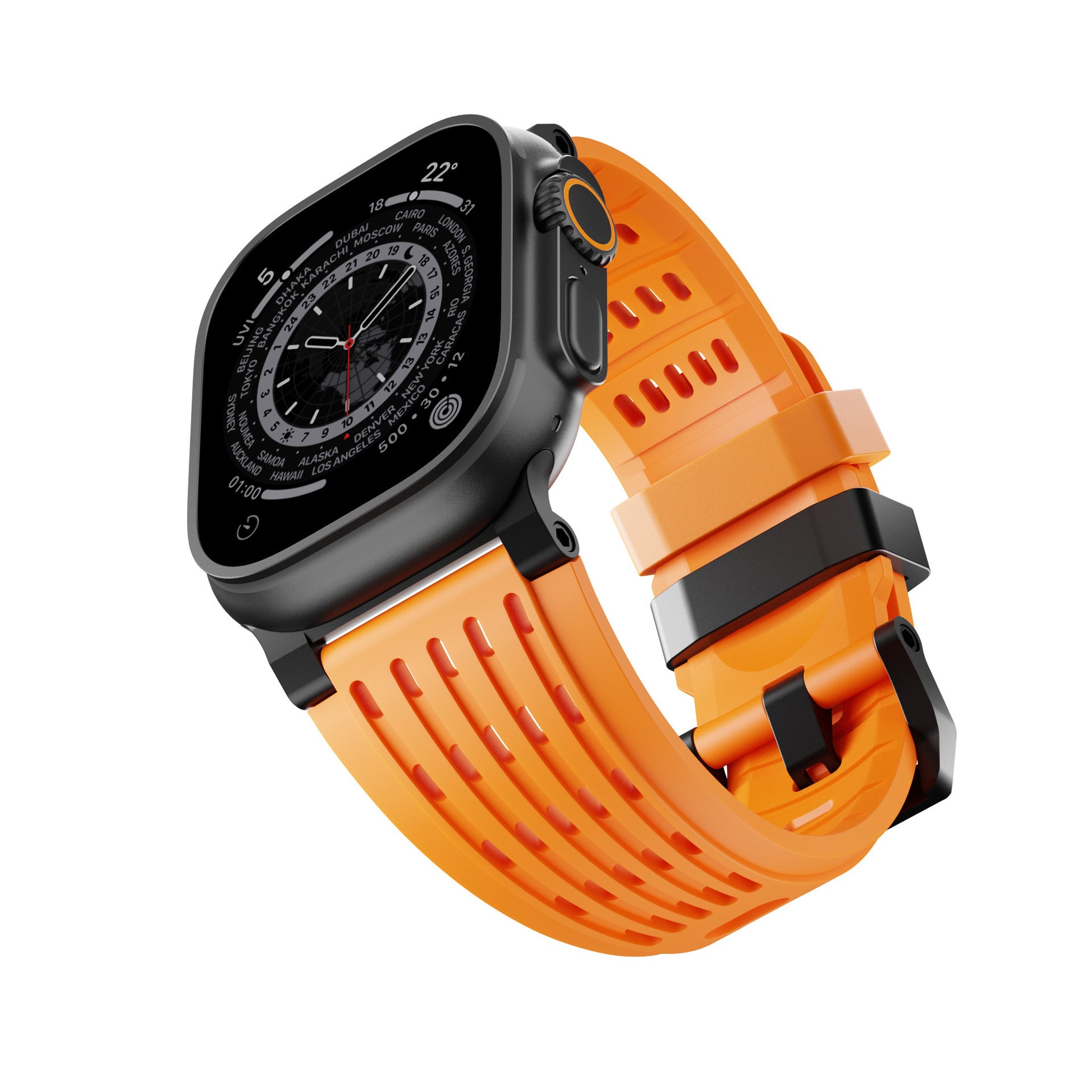 Ventra Sport Silicone Band for Apple Watch Breathable Performance Strap.