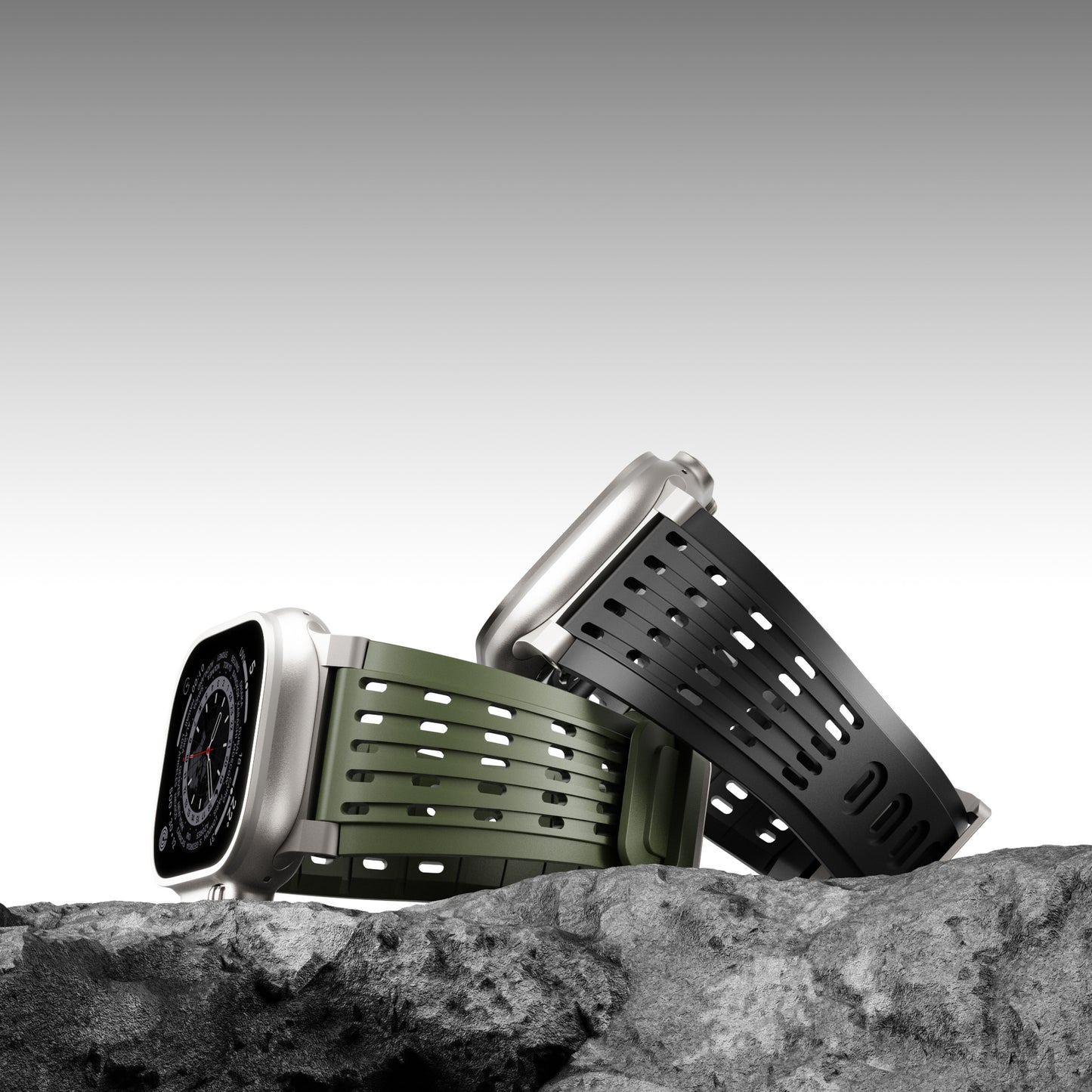Ventra Sport Silicone Band for Apple Watch Breathable Performance Strap.