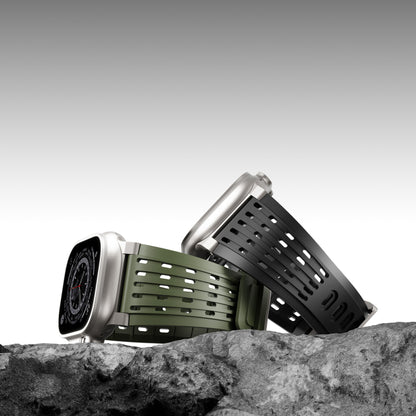 Ventra Sport Silicone Band for Apple Watch Breathable Performance Strap.