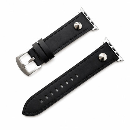 Vintage Genuine Leather Rivet Band for Apple Watch