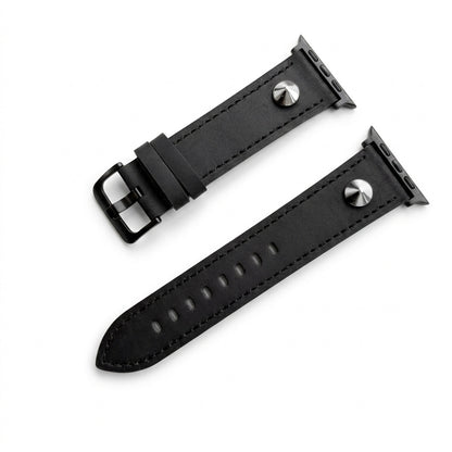 Vintage Genuine Leather Rivet Band for Apple Watch