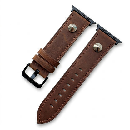 Vintage Genuine Leather Rivet Band for Apple Watch