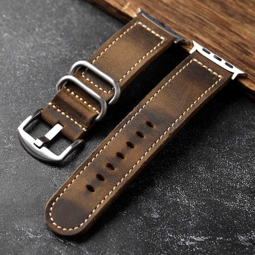 Vintage Ranger Full-Grain Leather Band for Apple Watch