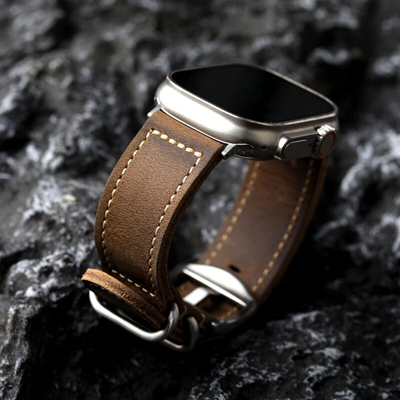 Vintage Ranger Full-Grain Leather Band for Apple Watch