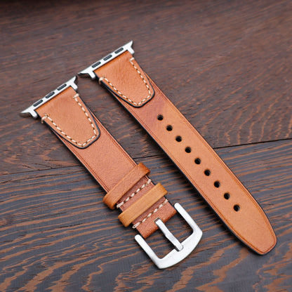 Vintage Stitched Genuine Leather Band for Apple Watch
