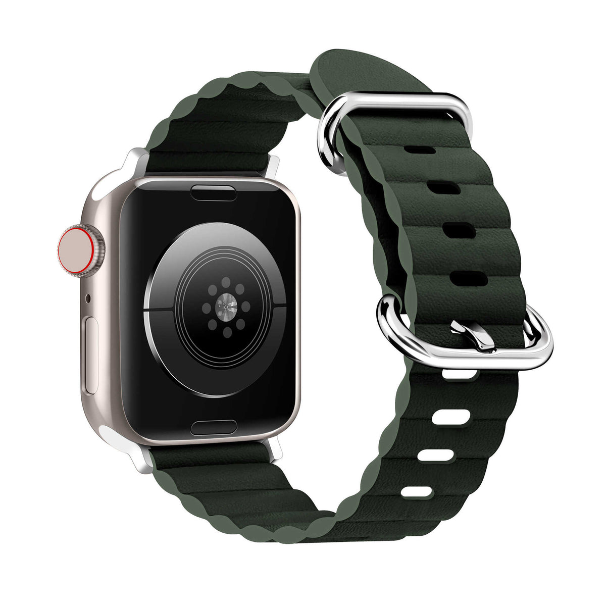 WaveScallop Microfiber Leather Band for Apple Watch