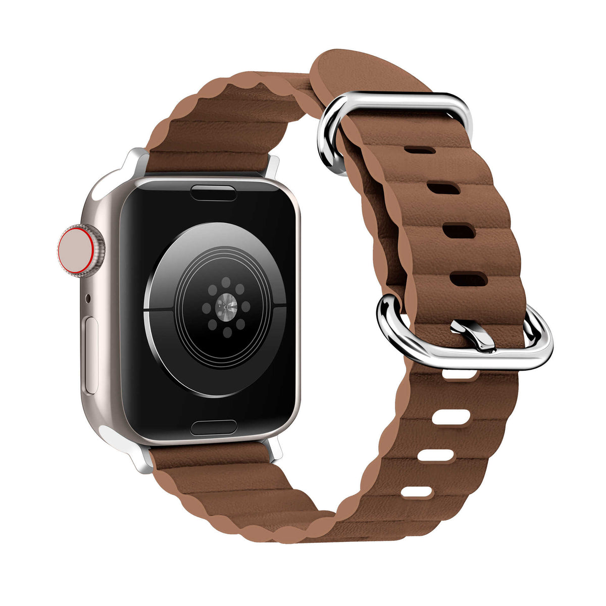 WaveScallop Microfiber Leather Band for Apple Watch