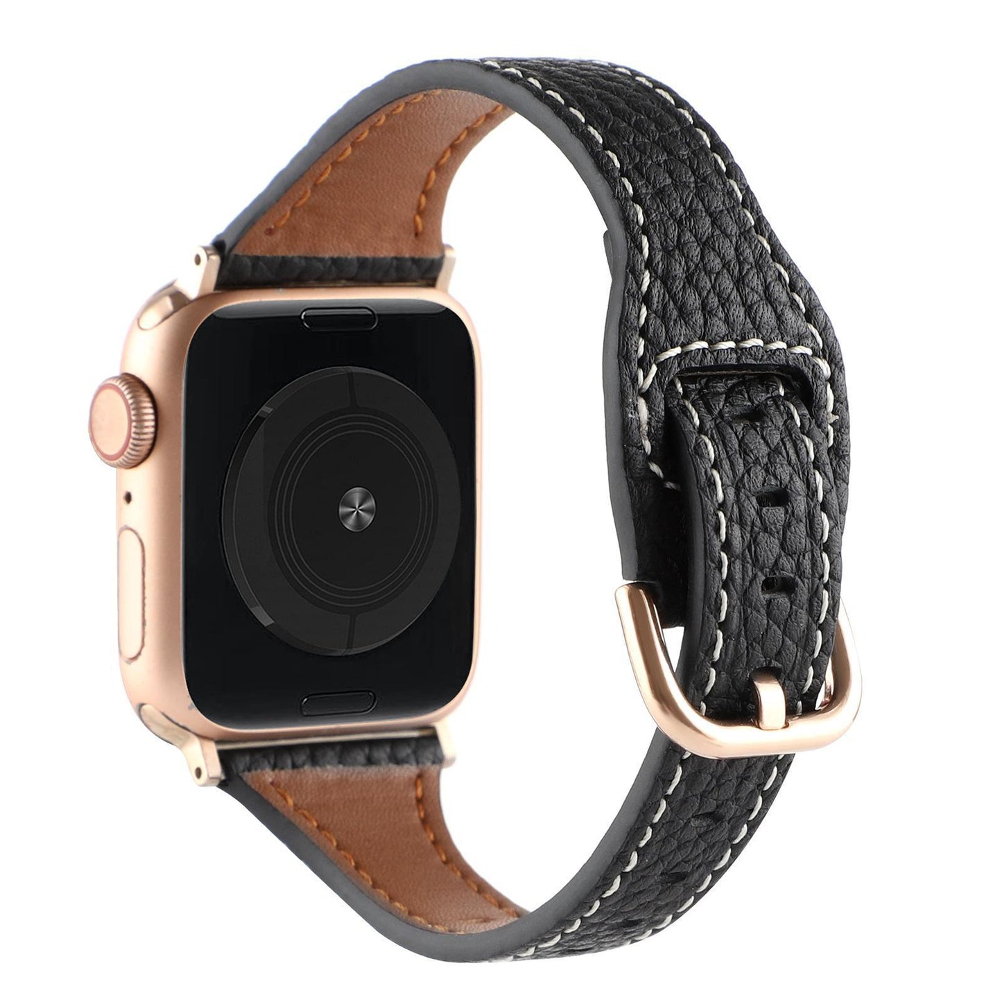 Women’s Slim Pebble Leather Band for Apple Watch