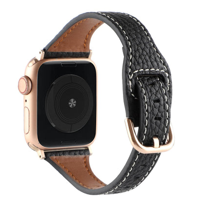 Women’s Slim Pebble Leather Band for Apple Watch