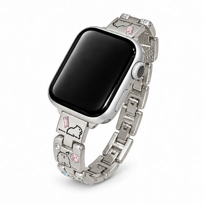 Cute Critter Crystal Metal Band for Apple Watch