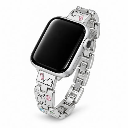 Cute Critter Crystal Metal Band for Apple Watch